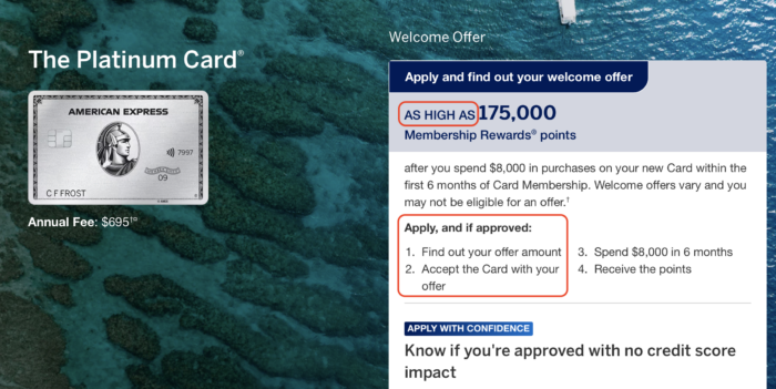 AmEx Starts to Have “AS HIGH AS xxx” Wording in Welcome Offer (Update: More Common Now)
