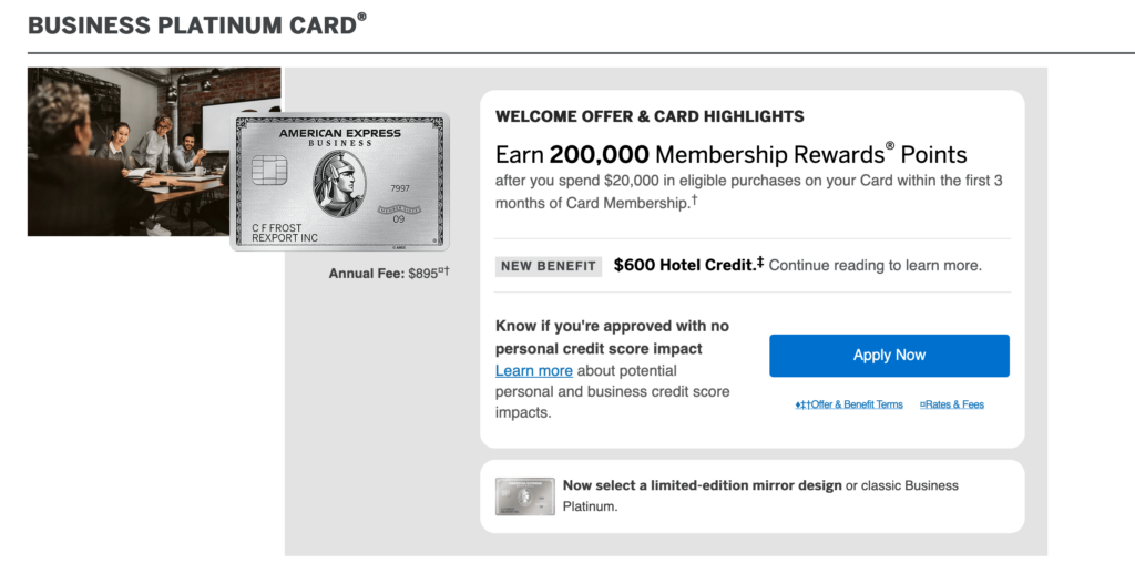 [Leaked] American Express Business Platinum Refresh Details