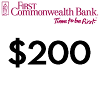 [PA, OH, IN, KY, or WV] First Commonwealth Bank $200/$400 Checking Bonus, Direct Deposit Not Required