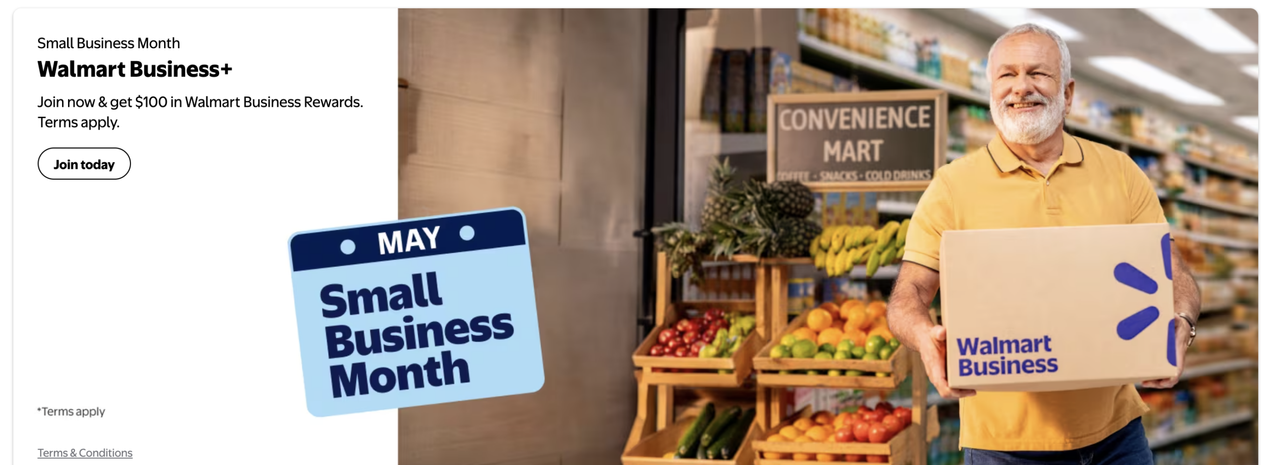 Walmart Business+ Members: $100 Rewards