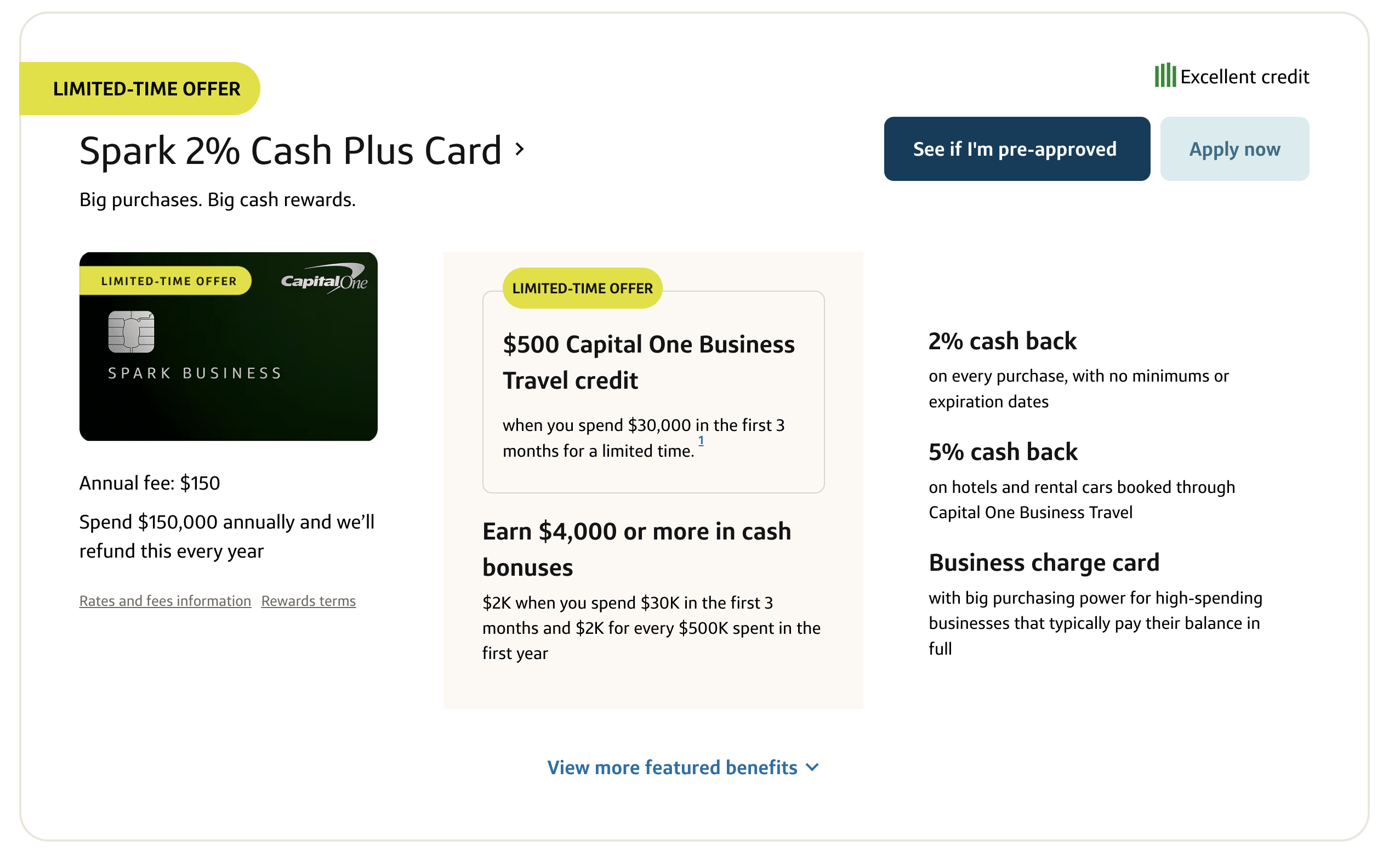 [Ending Soon] Capital One Spark Cash & Spark Cash Plus Signup Bonus: $1,000/$2,000 + $250/$500 Travel Credit